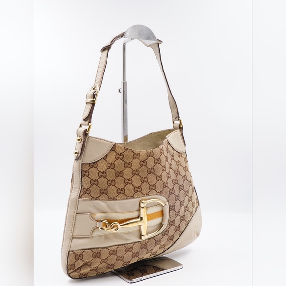 AJ29❤️ Gucci GG Hasler Horsebit Hobo Bag - Picture 4 of 13